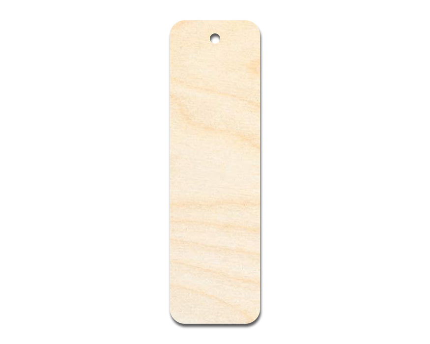 Unfinished Wood Round Edge Bookmark Shape | DIY Craft Cutout | up to 12" DIY