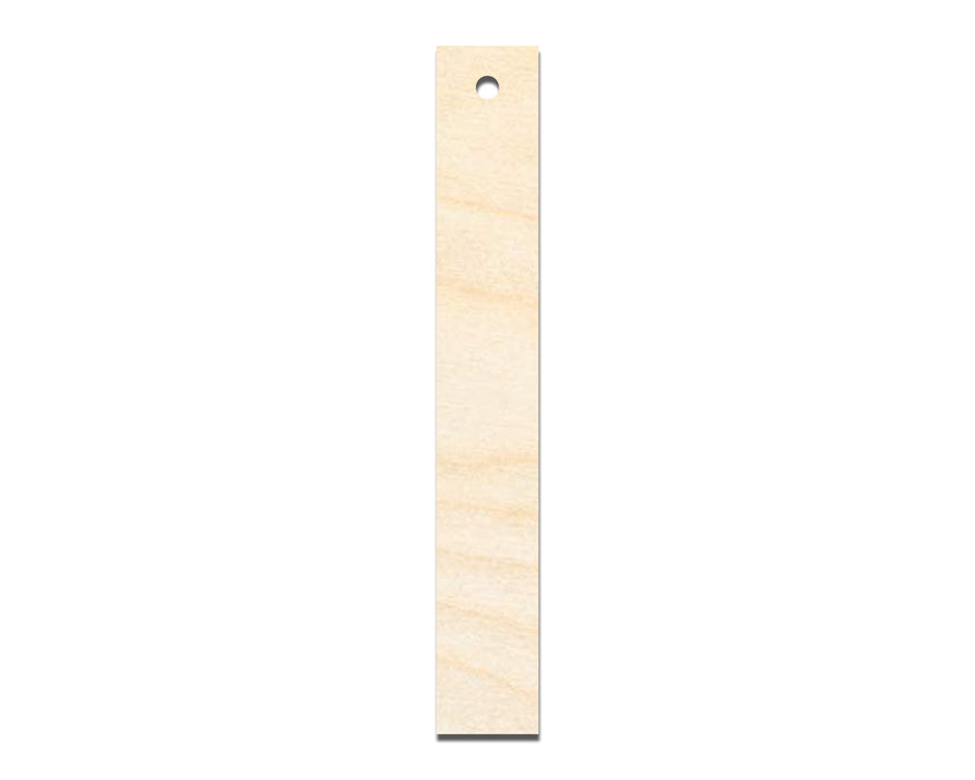 Unfinished Wood Narrow Bookmark Shape | DIY Craft Cutout | up to 12" DIY