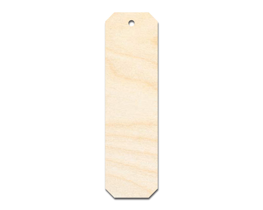 Unfinished Wood Cut Edge Bookmark Shape | DIY Craft Cutout | up to 12" DIY