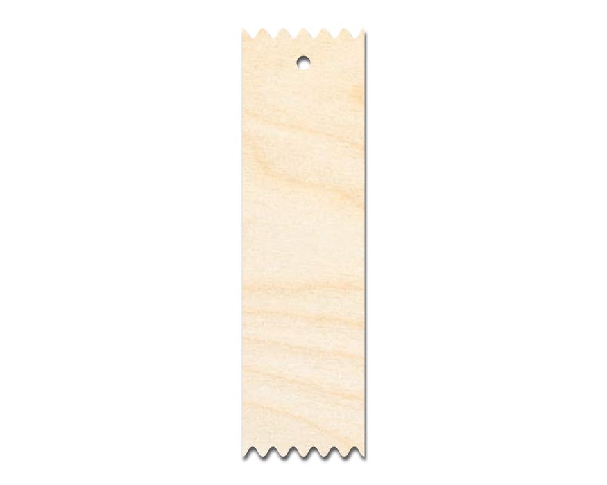 Unfinished Wood Pointed Edge Bookmark Shape | DIY Craft Cutout | up to 12" DIY