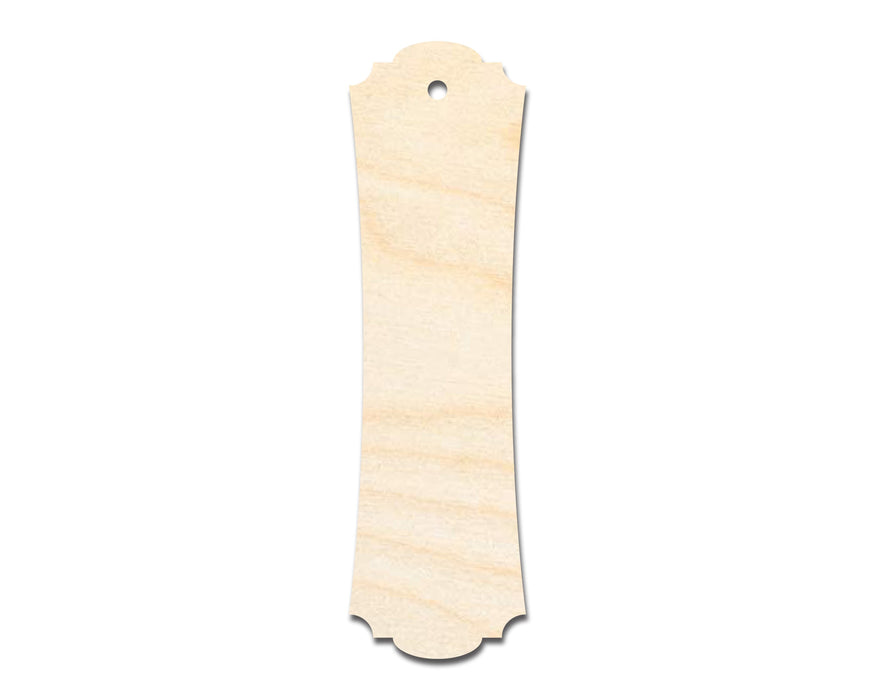 Unfinished Wood Pointed And Curved Bookmark Shape | DIY Craft Cutout | up to 12" DIY