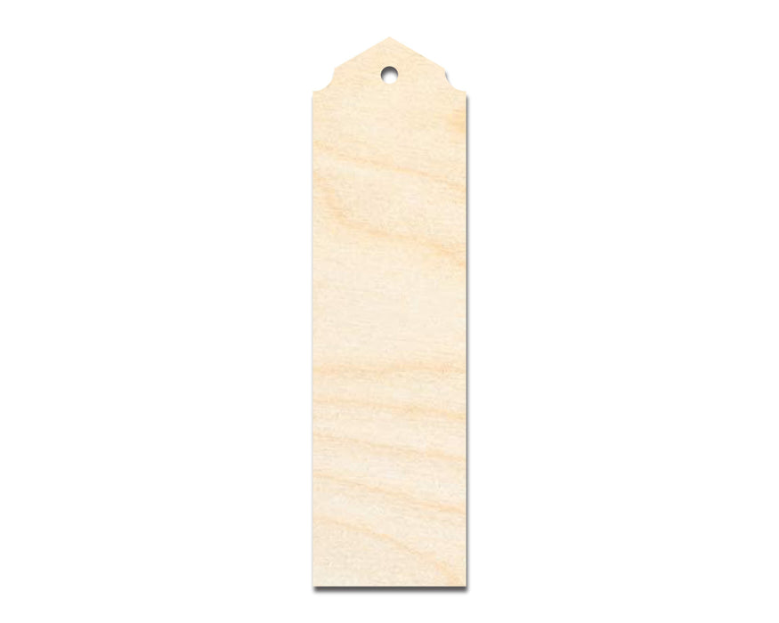 Unfinished Wood Curved And Pointed Bookmark Shape | DIY Craft Cutout | up to 12" DIY