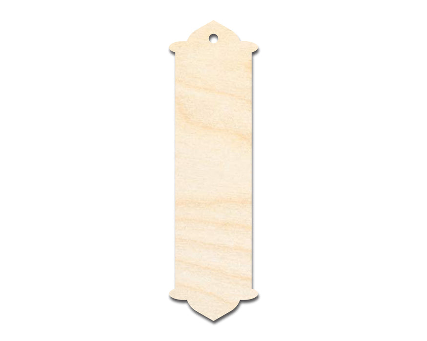 Unfinished Wood Twin Peak Bookmark Shape | DIY Craft Cutout | up to 12" DIY