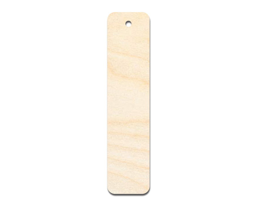 Unfinished Wood Round Rectangle Bookmark Shape | DIY Craft Cutout | up to 12" DIY