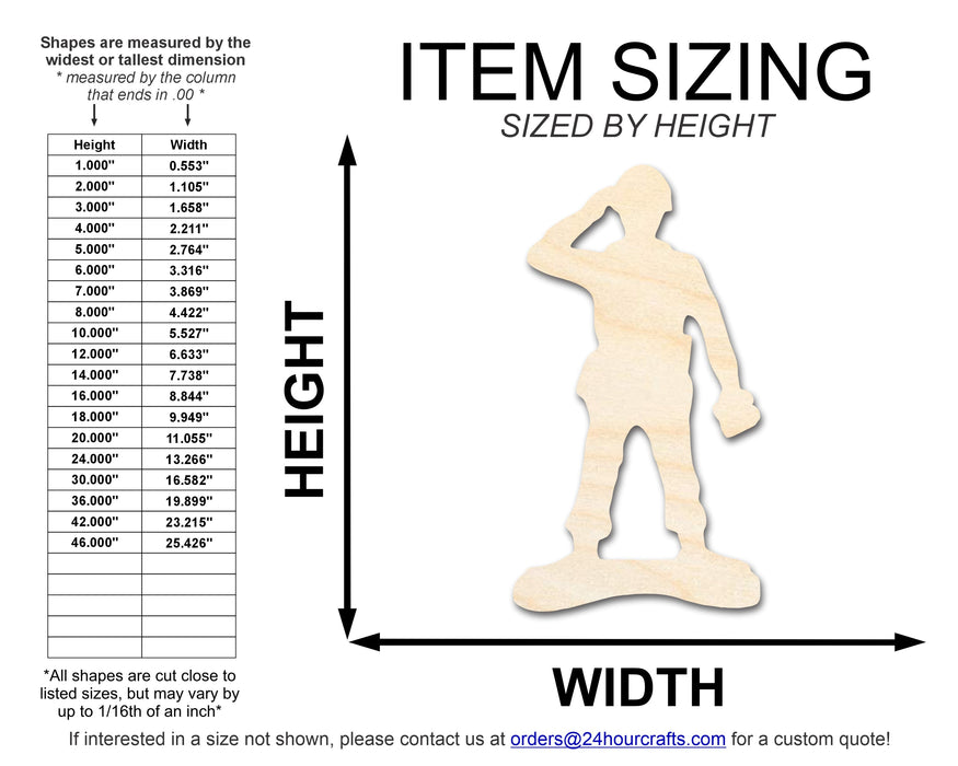 Unfinished Wood Toy Soldier Shape | DIY Craft Cutout | up to 46" DIY
