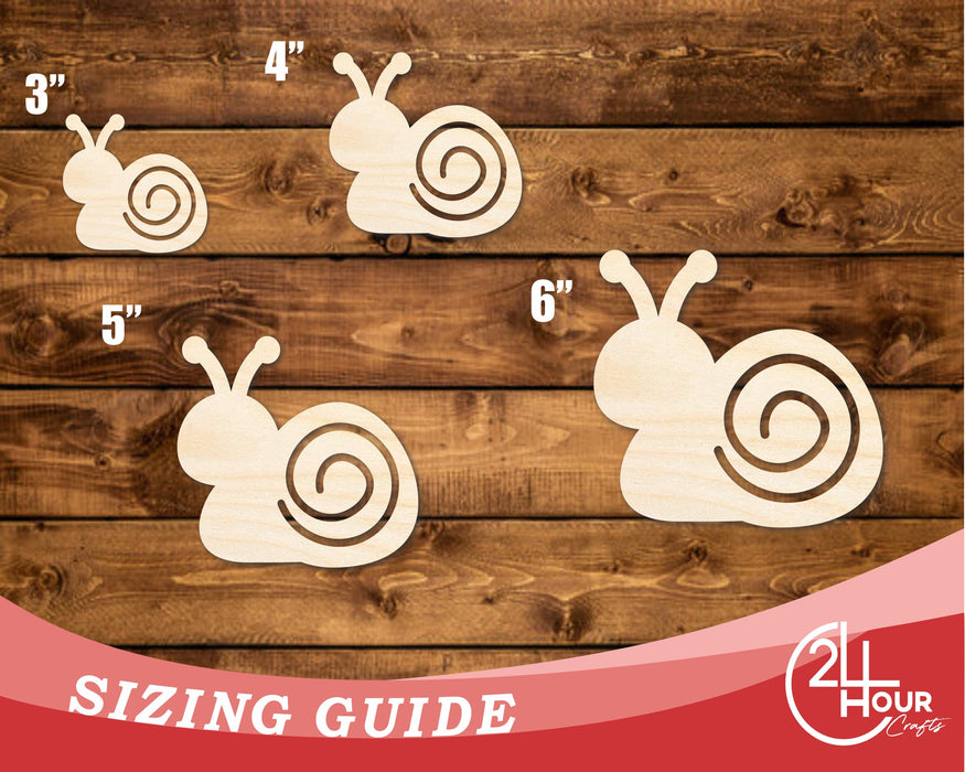Unfinished Wood Simple Snail Shape | Wild at Play | DIY Craft Cutout | up to 6" DIY |