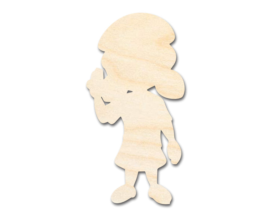 Unfinished Wood Scout Girl Silhouette | DIY Craft Cutout | up to 46" DIY
