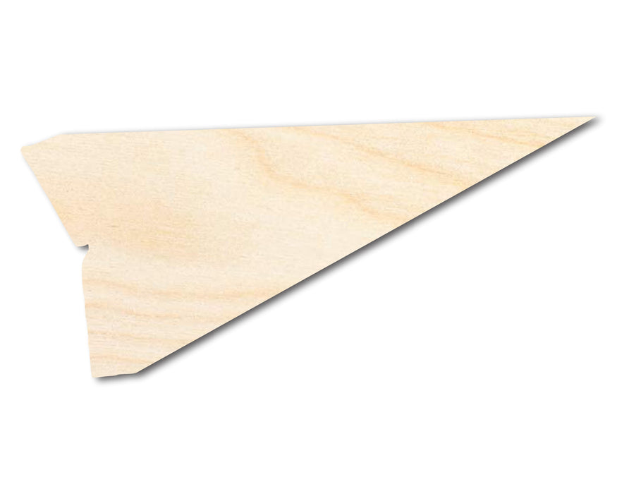 Unfinished Wood Paper Airplane 1 | DIY Craft Cutout | up to 46" DIY