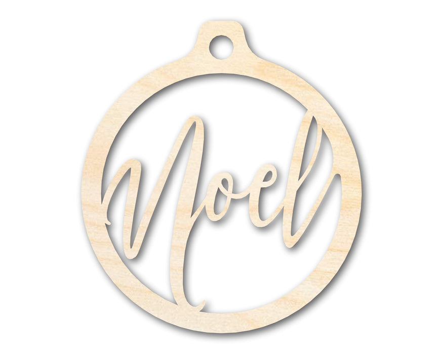 Unfinished Wood Noel Ornament Shape - Craft - up to 46" DIY