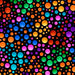 QT Carnivale DOTS BLACK/MULTI Minky