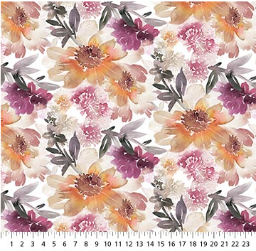 NC Vivian Large Floral White Multi