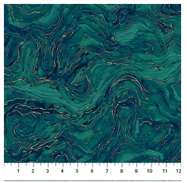 NC Midas Touch Wave Texture Teal