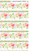 NC Sweet Surrender Border Stripe White Multi