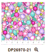 NC Merry and Bright Baubles-Pink Multi