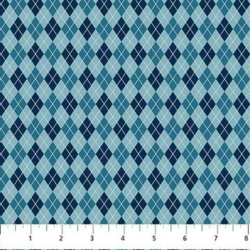 NC Hole in One Small Argyle Teal