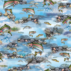 QT Artworks XV 1649 27625 B Trout Scenic Blue
