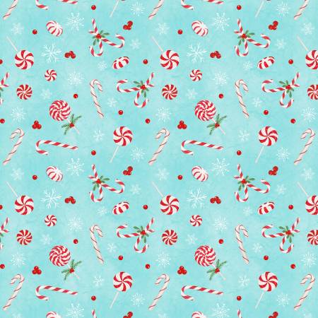 WL Frosty Merry Mints Teal Sweets Toss