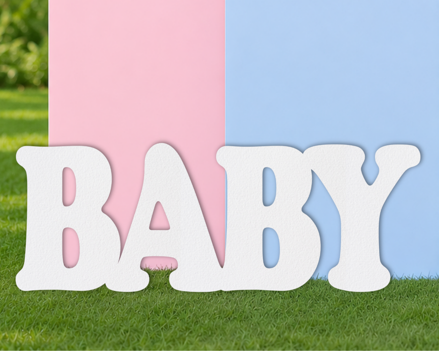 Foam Baby Shower Symbols | Large Foam Cutouts |  2" Thick | up to 46"