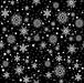 QT SNOWMAN FOLLIES - SNOWFLAKE TOSS-Black