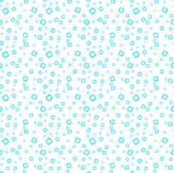 QT SNOWMAN FOLLIES - SQUARE GEO-BLUE