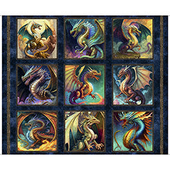 QT DRAGON FYRE - LARGE DRAGON PICTURE PATCHES