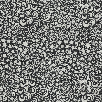 WD Black and White Celeste Moon and Stars 53383.1-Sally Kelly
