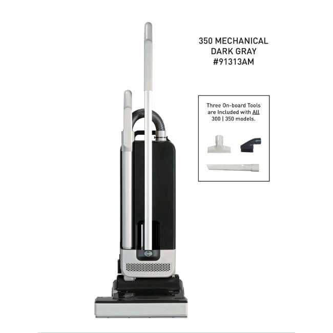 SEBO 350 MECHANICAL Upright Vacuum Cleaner - Light Gray