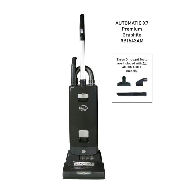 SEBO AUTOMATIC X7 Premium Pet Upright Vacuum Cleaner - Graphite