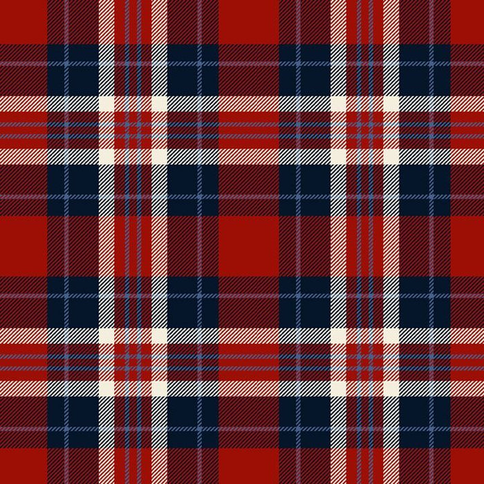 Navy Primo Plaids: Americana Cotton Flannel 44"/45" Fabric Per Yard