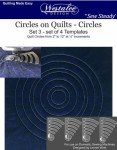 Circles on Quilts Template Set 4pc Longarm