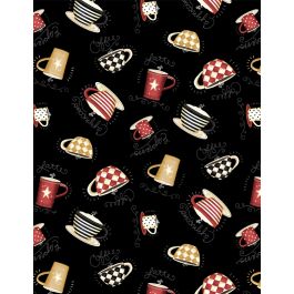 WL CA Tossed Cups Black