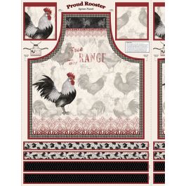 WL Proud Rooster Apron Panel