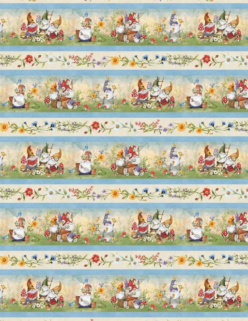 WL Gnome Garden Repeat Stripe