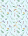 WL Fanciful Flight  Floral Toss Blue