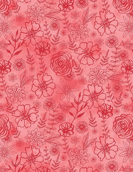 WL Fanciful Flight Floral Red