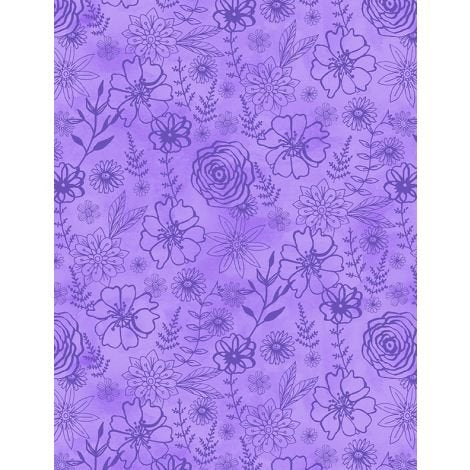 WL Fanciful Flight Floral Purple