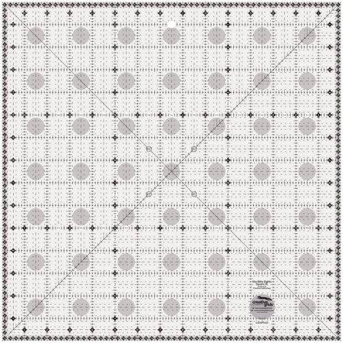 Creative Grids Charming Itty Bitty Eights Square XL 15x15 Quilt Ruler CGRPRG4