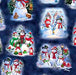 QT Snowman Holiday -Snowman Vignettes Navy