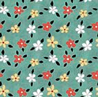 QT Life is Better with Friends 30540-Q Flower Toss Seafoam