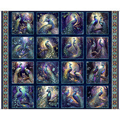 QT Resplendent 30557-N Peacock Picture Patches