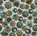 QT Resplendent 30560-Q Packed Circle Medallions Aqua