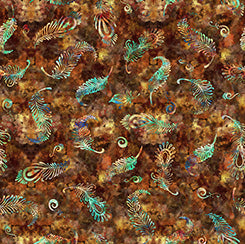 QT Resplendent 30561-A Feather Toss Brown