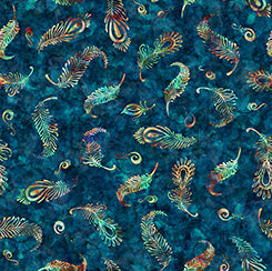 QT Resplendent 30561-Q Feather Toss Ocean