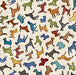 QT Top Dog Silhouette Toss 30581-E Cream