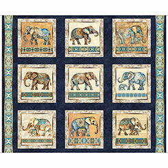 QT Kindred Spirits Elephant Picture Patches 30671-N