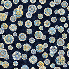 QT Kindred Spirits Mandalas Navy 30676-N