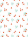 Mushroom Toss White 44in Wide - Woodland Whimsy