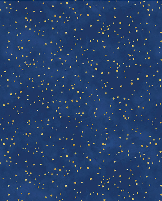 Sprinkles Navy Blue 44in Wide