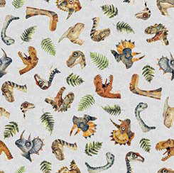 QT DINOROARS!  Dino Heads & Ferns