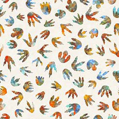 QT DINOROARS! Dino Tracks Beige